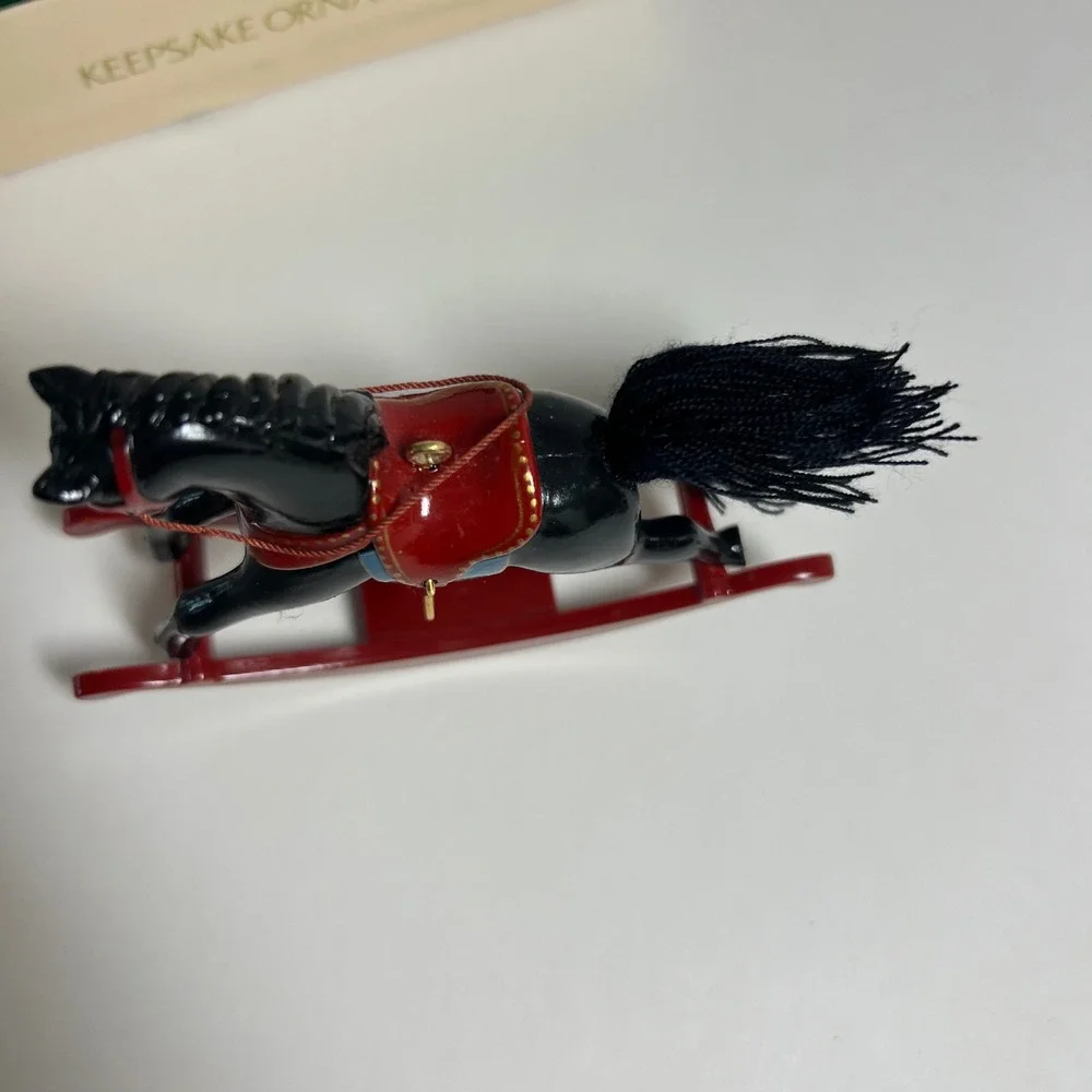 1982 Hallmark Keepsake Rocking Horse Ornament 2nd in Series Vintage QX502-3